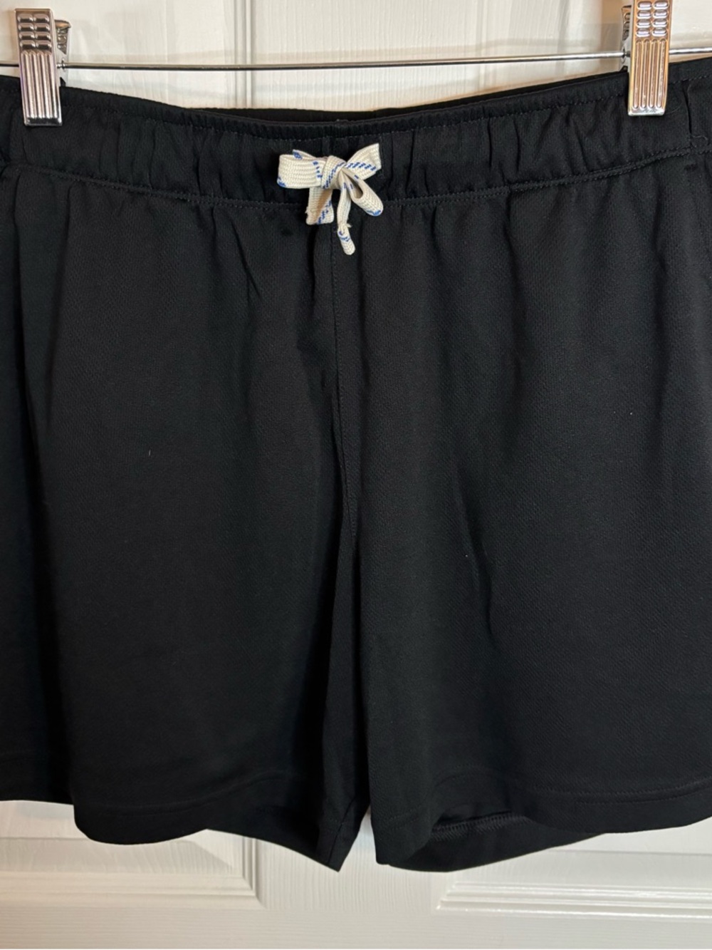 Boys Black Drawstring Athletic Shorts